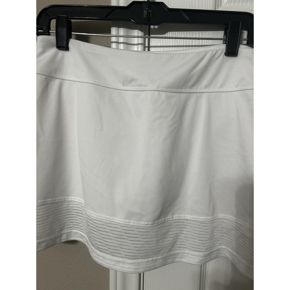 Bolle Tech Womens Size Medium Tennis Skort White Golf Polyester Skirt Activewear